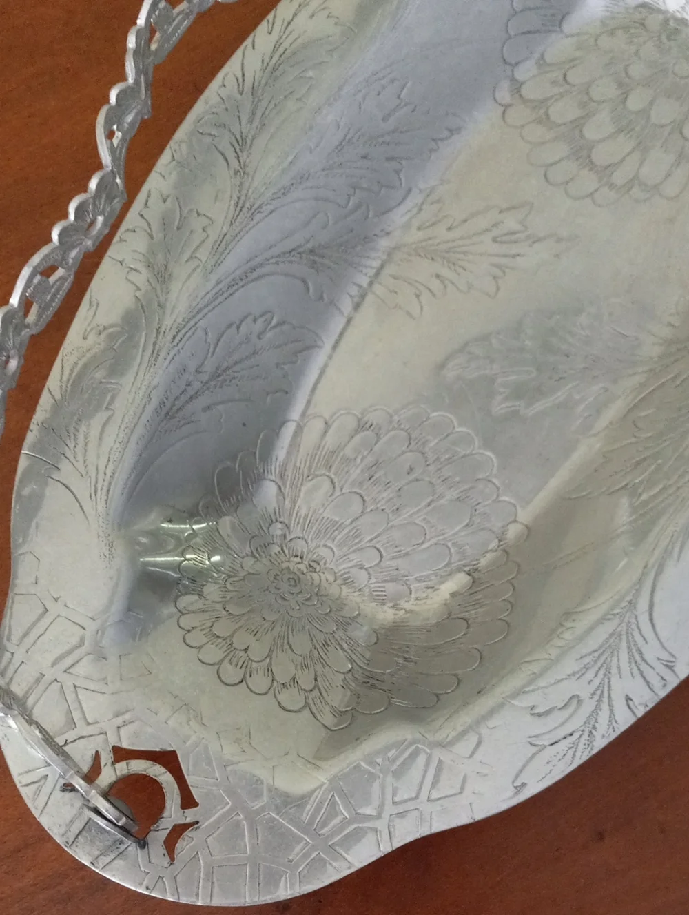 Rodney Kent Ornate Aluminum Decorative Handled Tray